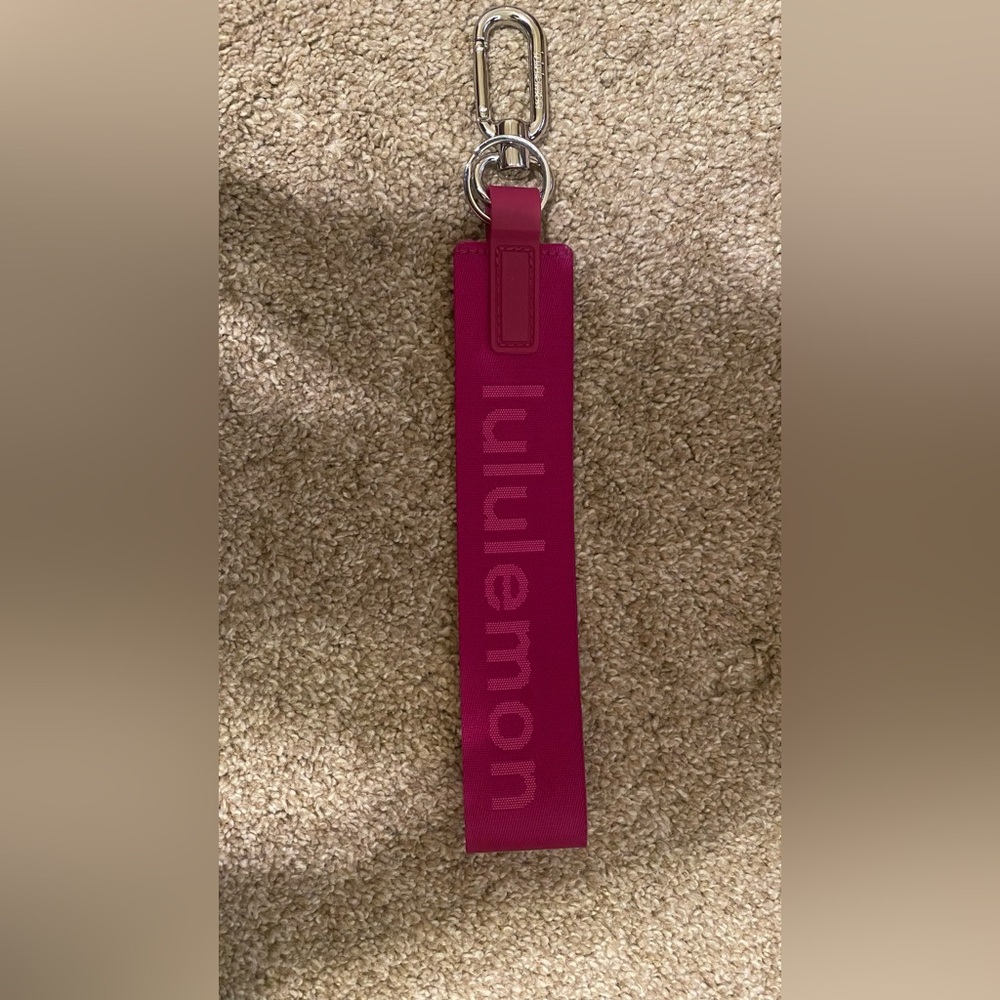Lululemon Never Lost Dark Pink Keychain